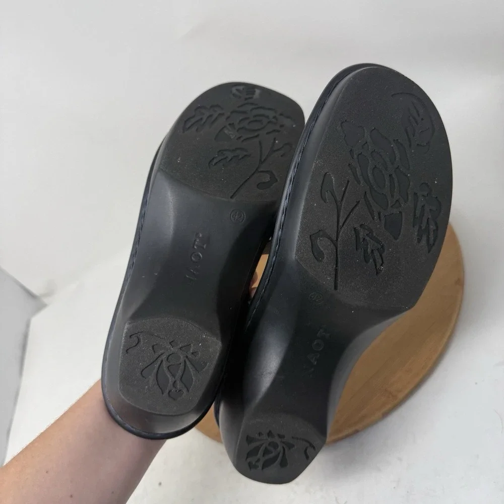 Naot Quito Navy Blue Wedge Sandals Comfort Slip On Vacation Womens 42 US 11